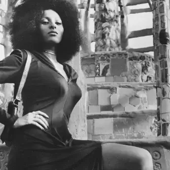 Pam Grier posing for the camera