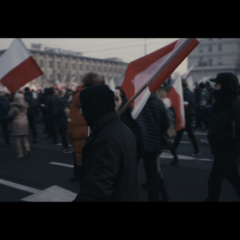 Polish Independence Day celebration where conservative politicians meet with neo-nazis.