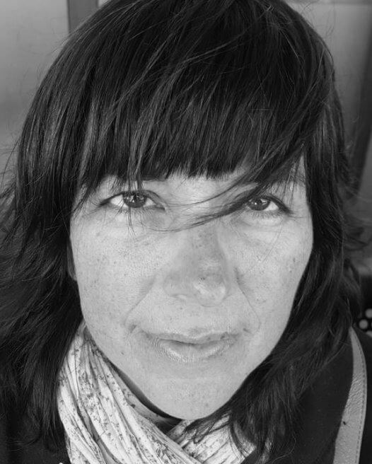 Producer Valerie Montmartin portrait in black and white